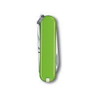 Нож-брелок Victorinox Classic SD Colors Smashed Avocado 58 мм, 7 функций, салатовый 0.6223.43G