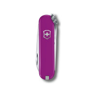 Нож-брелок Victorinox Classic SD Colors Tasty Grape 58 мм, 7 функций, фиолетовый 0.6223.52G