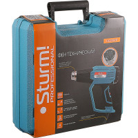 Технический фен Sturm 2200 Вт, 50/50-450/90-600C, 250/500/500л/мин, 4 насадки, кейс HG2022P