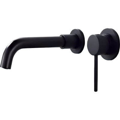 Смеситель для раковины скрытого монтажа Orange Karl черный M05-722b