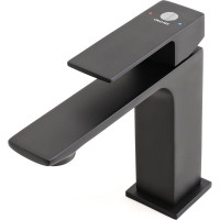 Смеситель для раковины ORANGE Lutz черный M04-021b