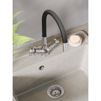 Полимерный смеситель для кухни OneLife хром P03-007cr