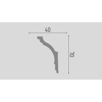 Карниз П10 Де-Багет 40/70 00000002868