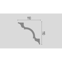 Карниз П01 Де-Багет 110/110 00-00003669
