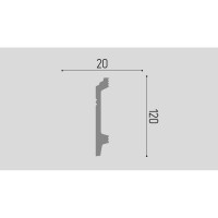 Плинтус Де-Багет H 120 00-00000198