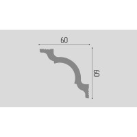 Карниз П01 Де-Багет 60/60 УТ000000982