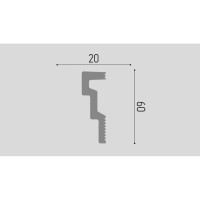 Карниз П03 Де-Багет 20/60 00-00003250