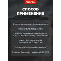 Шпатлевка Novol FIBER со стекловолокном 0.6 кг X6120858