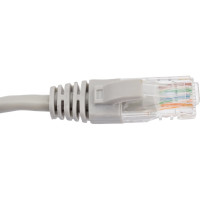 Патч-корд народный интернет кабель U/UTP Cat 5e 4PR 24AWG PVC, литой 3 м, серый TDM ELECTRIC SQ0115-0005