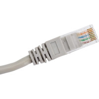 Патч-корд народный интернет кабель U/UTP Cat 5e 4PR 24AWG PVC, литой 3 м, серый TDM ELECTRIC SQ0115-0005