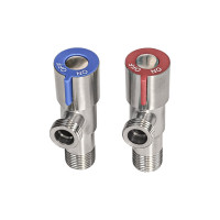 Комплект угловых кранов RM 1/2 х 1/2 НР-НР нержавеющая сталь AISI304 ATS-1212-2