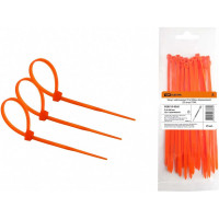 Нейлоновый хомут TDM ELECTRIC 2.5х100 мм, оранжевый, 25 штук SQ0515-0365