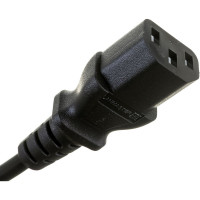 Шнур питания LANMASTER C13-Schuko угловая, 3х0.75, 220В, 10А, черный, 5 м LAN-PP13/SHA-5.0-BK