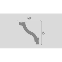 Карниз П04 Де-Багет 40/45 УТ000000984