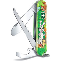 Нож Victorinox My First Rabbit Edition, 84 мм, 9 функций, зеленый 0.2373.E2