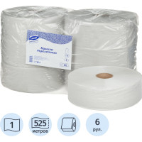 Бумага туалетная д/дисп Luscan PROFESSIONAL Luscan Professional 1сл натур втул 525м 6рул/уп 601110