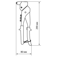 Заклепочник ручной TDM ELECTRIC ЗР-01 поворотный, 360 Алмаз SQ1037-0101