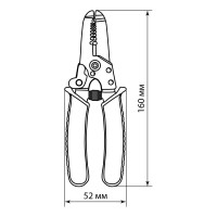 Клещи для снятия изоляции TDM ELECTRIC МастерЭлектрик КИ-6, сечение зачищаемого провода 0,3-6 мм SQ1003-0110