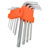 Набор ключей TDM ELECTRIC HEX шестигранник 9 шт 1.5-10 мм, CR-V сталь SQ1020-0104