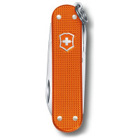 Нож-брелок Victorinox Classic Alox LE 2021, 58 мм 5 функций, алюминиевая рукоять, оранжевый 0.6221.L21