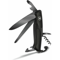 Нож Victorinox RangerGrip 55, 130 мм, 12 функций, черный 0.9563.C31P