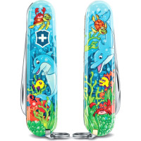 Нож Victorinox My First Dolphin Edition, 84 мм, 9 функций, голубой 0.2373.E1