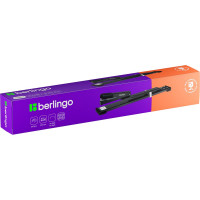 Брошюровочный степлер BERLINGO №24/6, 26/6 до 20 листов, металлический корпус, черный DSp_20061