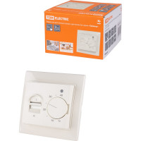 Терморегулятор TDM Термостат для теплого пола ТТП 16А 250В с датчиком 3м "Таймыр" сл. кость Electric SQ1814-0131