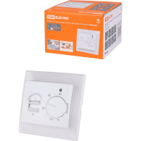 Терморегулятор TDM Термостат для теплого пола ТТП 16А 250В с датчиком 3м "Таймыр" белый Electric SQ1814-0031