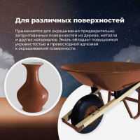 Универсальная акриловая эмаль SKYRON светло-коричневая RAL8004 SR-18004