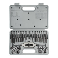 Набор метчиков и плашек ЕРМАК 31 предмет М3-М12 657-003