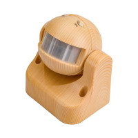 Датчик движения TDM ELECTRIC ДДС-02С "ЭКО", 1100Вт, 5-480с, 6м, 5+Лк, 180 градусов, IP44, сосна SQ0324-0041