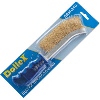 Металлическая щетка DolleX с пластмассовой ручкой, в блистере BRM-240