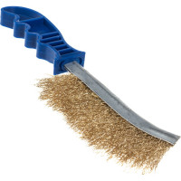 Металлическая щетка DolleX с пластмассовой ручкой, в блистере BRM-240