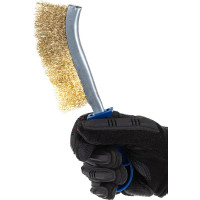 Металлическая щетка DolleX с пластмассовой ручкой, в блистере BRM-240