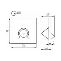 Лестничный светодиодный светильник KANLUX MEFIS LED W-NW/ 32495