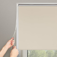 Рулонная штора PRAKTO Blackout Silver 180х175см светло-бежевый 7794649