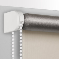 Рулонная штора PRAKTO Blackout Silver 180х175см светло-бежевый 7794649