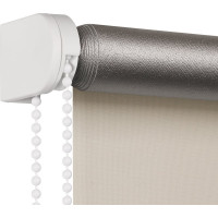 Рулонная штора PRAKTO Blackout Silver 180х175см светло-бежевый 7794649