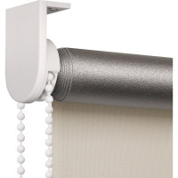 Рулонная штора PRAKTO Blackout Silver 180х175см светло-бежевый 7794649