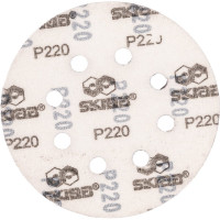 Абразивный круг на липучке 125 мм, Р220, 10 шт SKRAB 35759