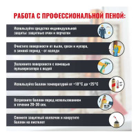 Огнестойкая профессиональная монтажная пена Sila Pro B1 Firestop 65, 850 мл SPFR65