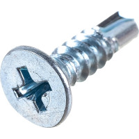 Саморез ZAMETAL 4,8x19 со сверлом и потайной головкой, DIN 7504Р, оц., уп. 500 шт. ZA082327