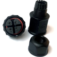 Водостойкий 4-полюсный промышленный разъём TTAF Elektronik розетка 250V 20A IP68 WPF-0400M20