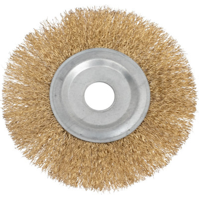 Кордщетка дисковая прямая для УШМ (витая латунированная) 150 мм Профессионал 55667