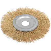 Кордщетка дисковая прямая для УШМ (витая латунированная) 150 мм Профессионал 55667