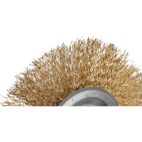 Кордщетка дисковая прямая для УШМ (витая латунированная) 150 мм Профессионал 55667