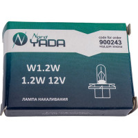 Лампа Nord-Yada W1, 2W 12V пласт цоколь BX8.4d, панель приборов 900243