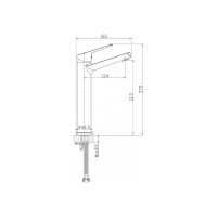 Смеситель для раковины Cersanit FLAVIS высокий 63038
