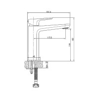 Смеситель для раковины Cersanit NATURE 63063